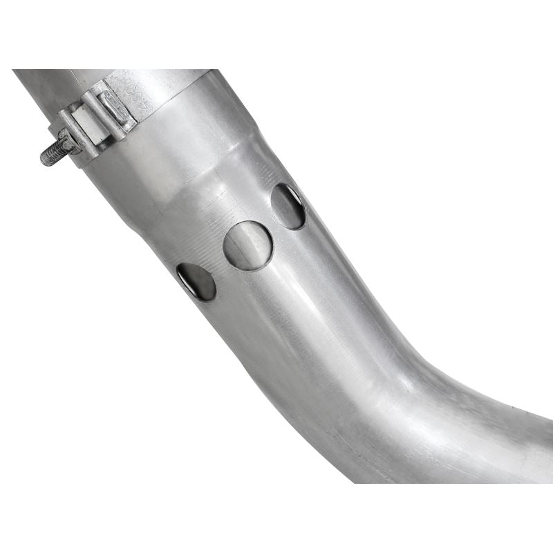 aFe ATLAS 4 IN Aluminized Steel DPF-Back Exhaust System w/Polished Tip (49-03065-P)