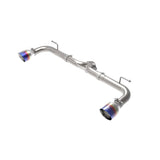 aFe Takeda 2-1/2 IN 304 Stainless Steel Axle-Back Exhaust System w/Blue Flame Tips (49-37014-L)