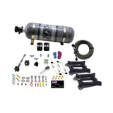 Nitrous Express Dual Holley/Gasoline Nitrous Kit (100-500HP) w/Composite Bottle (50240-12)