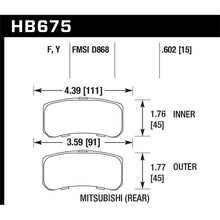 Load image into Gallery viewer, Hawk Performance HPS 5.0 Brake Pads (HB675B.602)