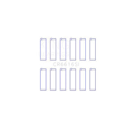 King Engine Bearings Connecting Rod Bearing Set for 1978-1979 Oldsmobile Omega (CR6616SI 020)