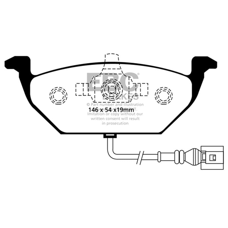 EBC Redstuff Ceramic Low Dust Brake Pads (DP31329C)