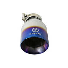 Load image into Gallery viewer, Takeda 304 Stainless Steel Clamp-on Exhaust Tip Blue Flame (49T25404-L07)