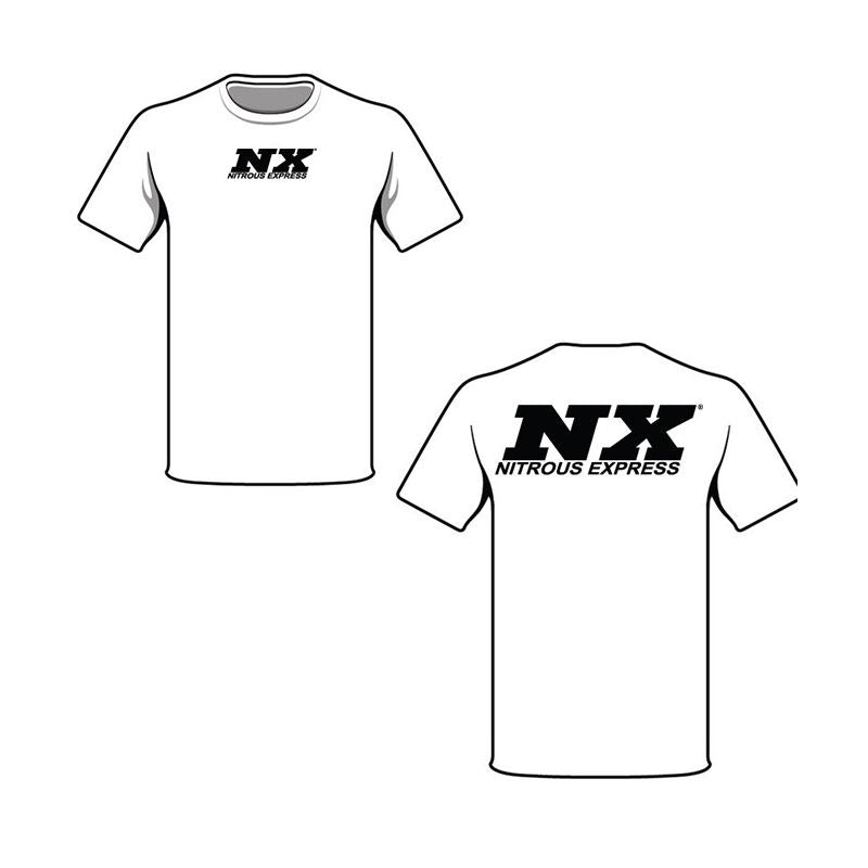 Nitrous Express MEDIUM WHITE T-SHIRT W/ BLACK NX (16513)