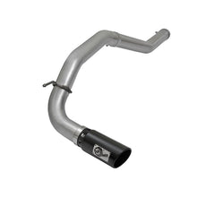 Load image into Gallery viewer, aFe Large Bore-HD 4 IN DPF-Back Stainless Steel Exhaust System w/Black Tip (49-46113-B)