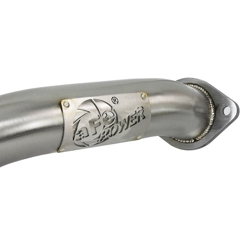 Takeda 2-1/2 IN 304 Stainless Steel Axle-Back Exhaust System w/ Blue Flame Tips (49-36133NM-L)