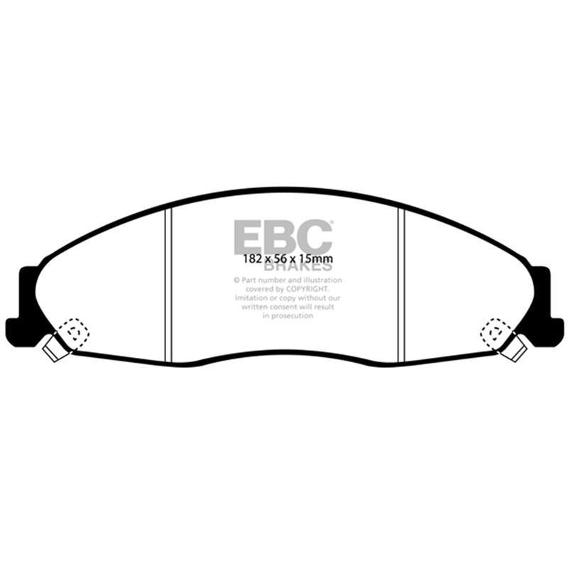 EBC Redstuff Ceramic Low Dust Brake Pads (DP31645C)