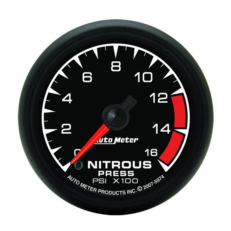 AutoMeter ES 52mm Full Sweep Electric 0-1600 PSI Nitrous Pressure Gauge (5974)