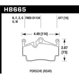 Hawk Performance DTC-60 Brake Pads (HB665G.577)