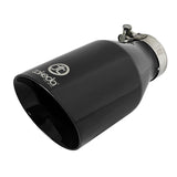 Takeda 409 Stainless Steel Clamp-on Exhaust Tip Black (49T25454-B09)