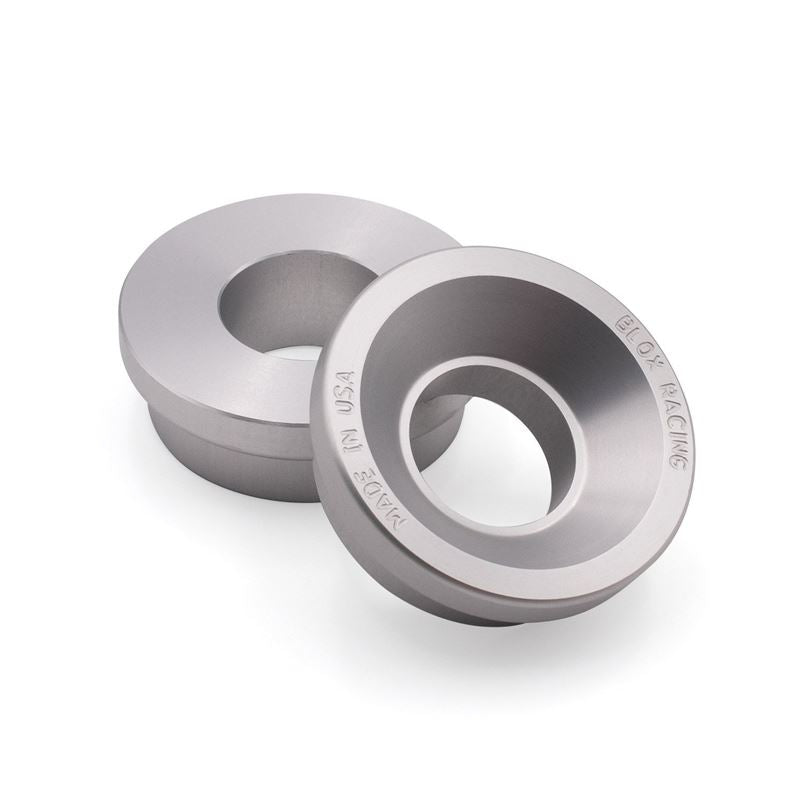 Blox Racing 2-Piece Billet Aluminum Solid Shifter Bushing B-Series Transmissions - Silver (BXAC-00322-SI)