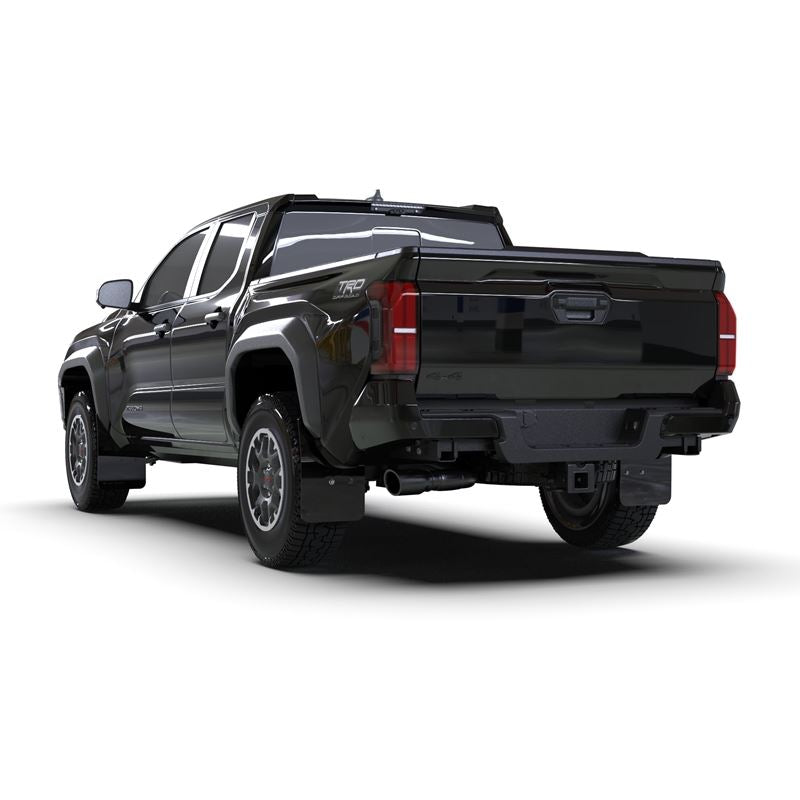 Rally Armor Black UR Mud Flap w/ Metallic Black Logo for 2024 Toyota Tacoma (MF114-UR-BLK-MBK)