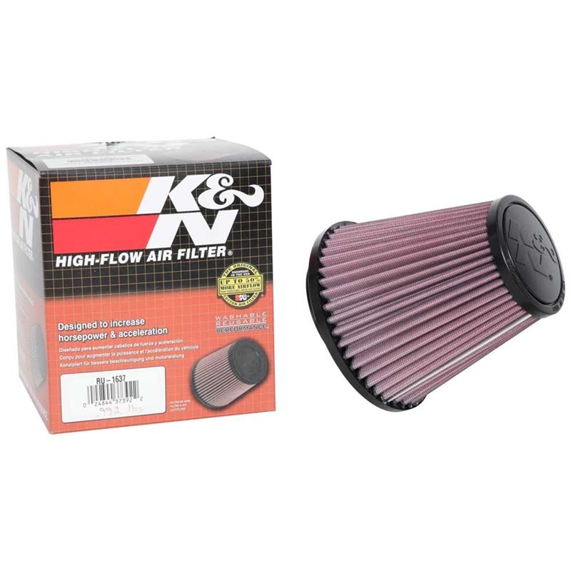 K&N Universal Clamp On Air Filter (RU-1637)