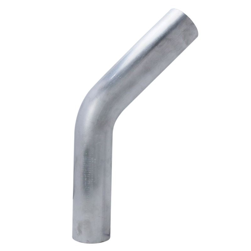 HPS 4.5" OD 45 Degree Bend 6061 Aluminum Elbow Pipe 12 gauge w/ 6" CLR (AT45-450-CLR-6)