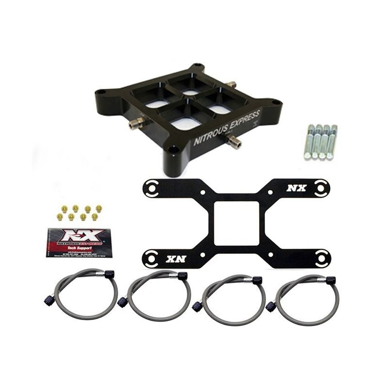 Nitrous Express Dual Stage Billet Crossbar (4150 Flange) Nitrous Plate Conversion (50-800HP) (NX642)