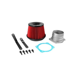 APEXi® Power Metal Polished Short Ram Air Intake System with Red Filter (508-H004)
