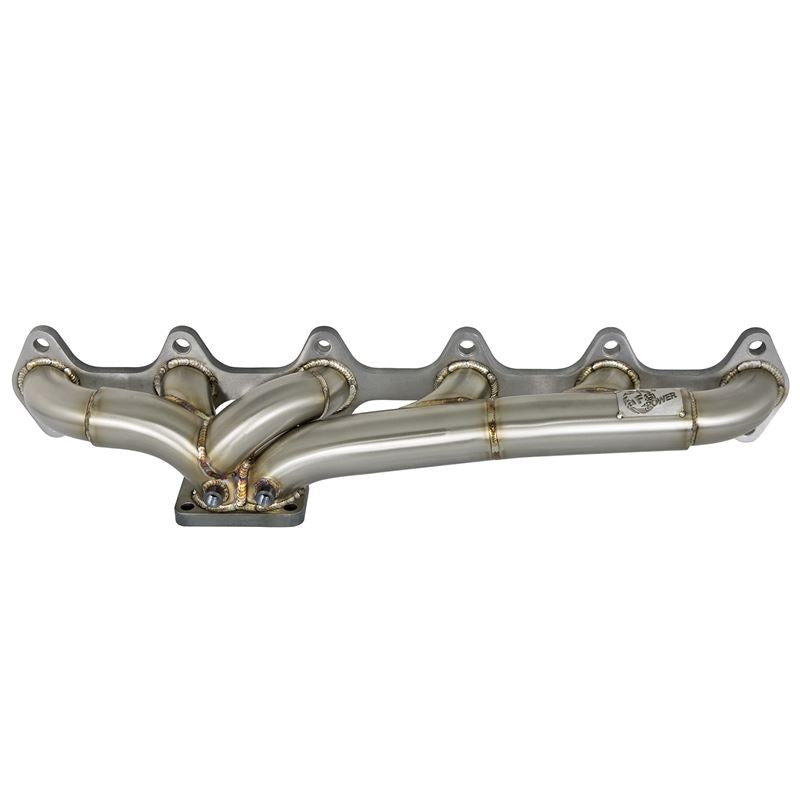 aFe Twisted Steel 304 Stainless Steel Header w/ T3 Turbo Flange (48-32017)