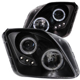 ANZO USA 1997-2001 Honda Prelude Projector Headlights w/ Halo Black w/ LED (121341)