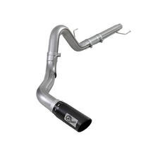 Load image into Gallery viewer, aFe Large Bore-HD 4 IN 409 Stainless Steel DPF-Back Exhaust System w/ Black Tip (49-43106-B)