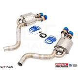 GTHAUS American Roar Super Racing series GTC (V.C) Exhaust; 4x102mm (Round Split); Titanium (DD0142806)