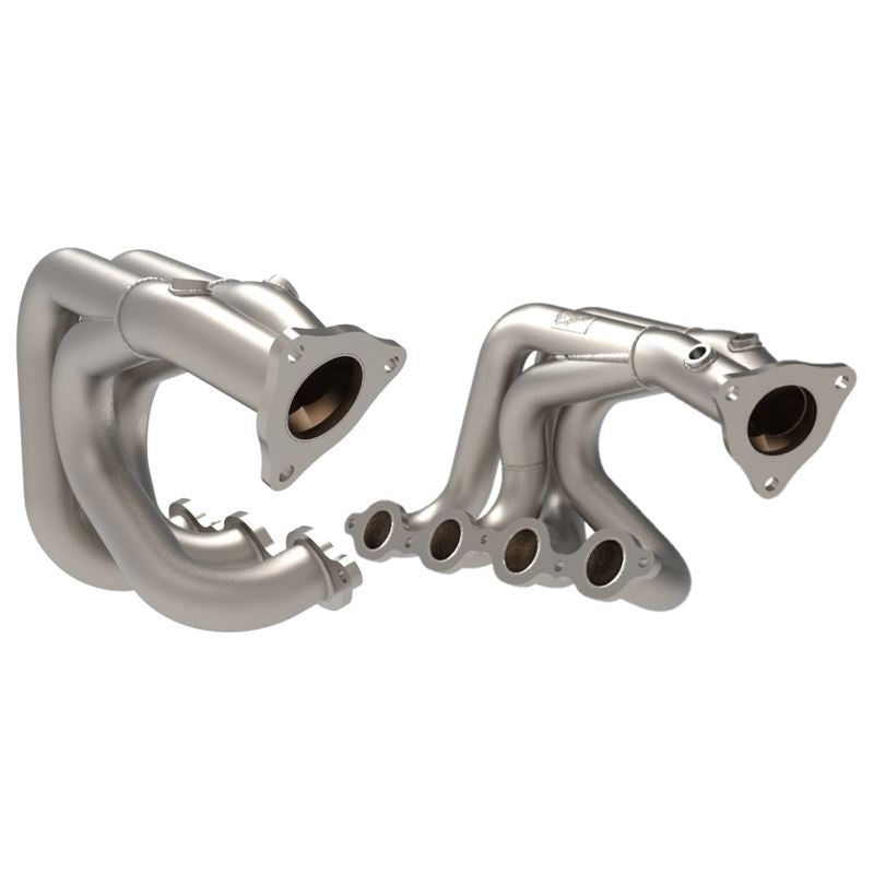 aFe Twisted Steel 1-7/8 IN to 2-3/4 IN 304 Stainless Headers w/Titanium(48-34148-T)