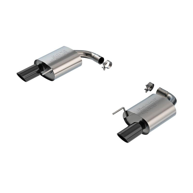 Borla w/o Active Exhaust S-Type Axle-Back Exhaust System - Black Chrome for 2024 Ford Mustang GT 5.0L V8 (11983BC)