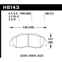 Load image into Gallery viewer, Hawk Performance Performance Ceramic Brake Pads (HB143Z.680)