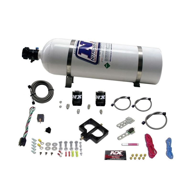 Nitrous Express Dodge TBI (Magnum) Nitrous Plate Kit (Magnum Engine) w/15lb Bottle (20945-15)