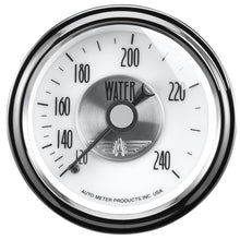 Load image into Gallery viewer, AutoMeter Spek-Pro Gauge Water Temp 2 1/16in 300f Stepper Motor W/Peak and Warn Wht/Blk (P34612)