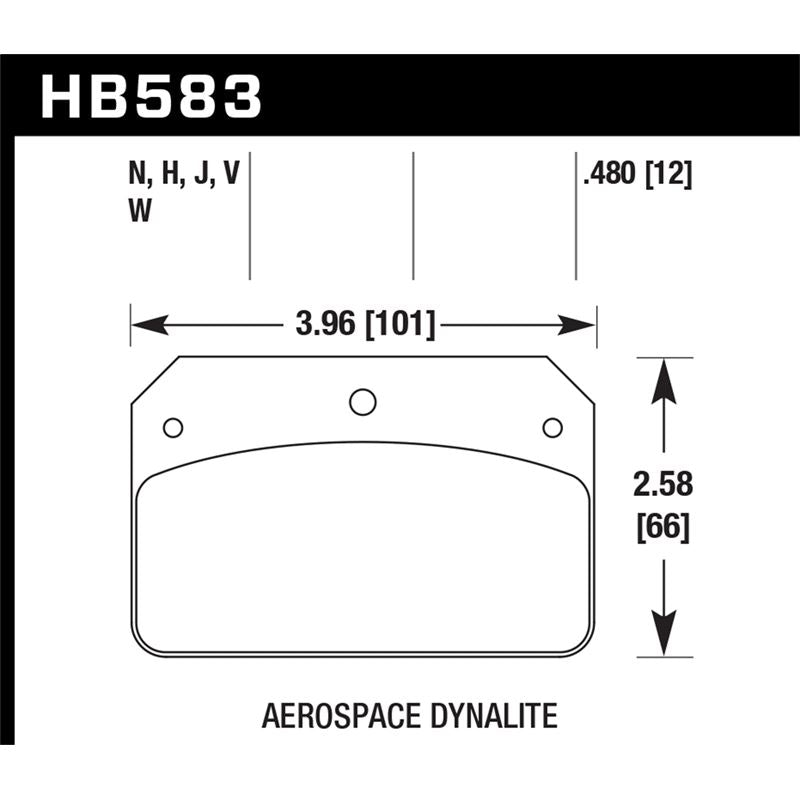 Hawk Performance Motorsports Brake Pads (HB583W.480)