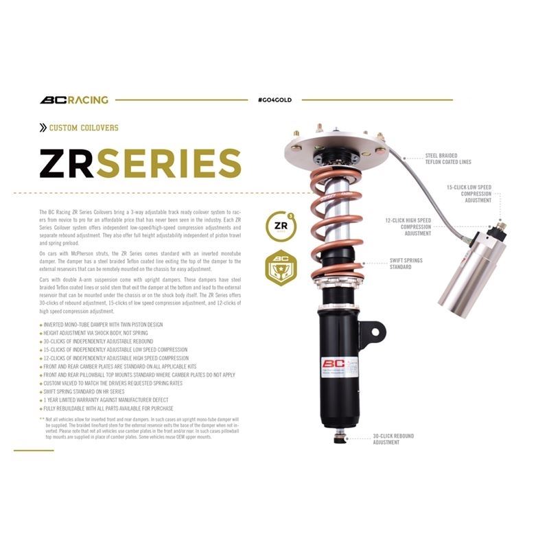 BC Racing ZR-Series Coilovers (N-04-ZR)