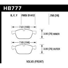 Load image into Gallery viewer, Hawk Performance LTS Brake Pads (HB777Y.750)