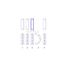 Load image into Gallery viewer, King Engine Bearings Main Bearing Set for 1996-2005 Ford Taurus (MB4056SI0.25)