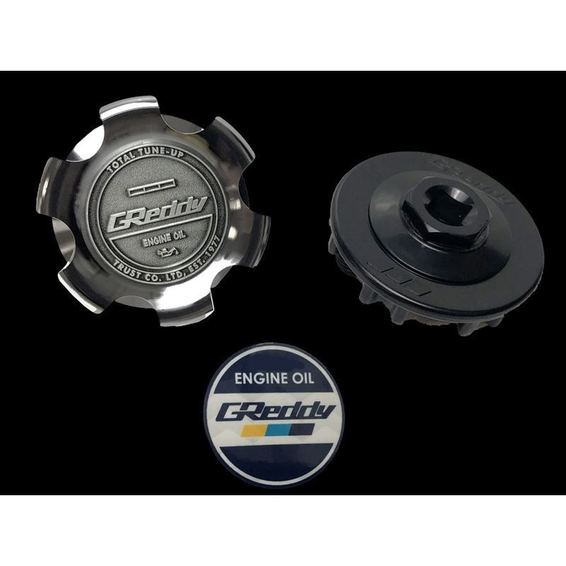 GReddy OIL FILLER CAP B-TYPE, 01 TOYOTA/HYUNDAI - DARK CHROME (13901511)