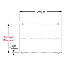 Load image into Gallery viewer, HPS 2.5&quot; OD x 3&quot; Long 6061 Aluminum Joiner Tube Piping with Bead Roll (AJ300-250)