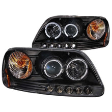 Load image into Gallery viewer, ANZO USA 1997.5-2003 Ford F-150 Projector Headlights w/ Halo and LED Black 1pc (111031)