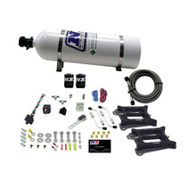 Load image into Gallery viewer, Nitrous Express Dual Holley/Gasoline Nitrous Kit (100-500HP) w/15lb Bottle (50240-15)