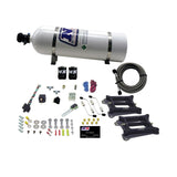 Nitrous Express Dual Holley/Gasoline Nitrous Kit (100-500HP) w/15lb Bottle (50240-15)