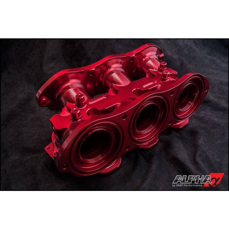 ALPHA R35 Carbon Fiber Intake Manifold - w/ Aux Fuel Rail (12 injectors), Clear (ALP.07.08.0101-2)