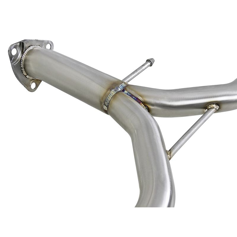 Takeda 1-3/4 IN to 2-1/4 IN 304 Stainless Steel Axle-Back Exhaust w/ Polish Tips (49-36604)