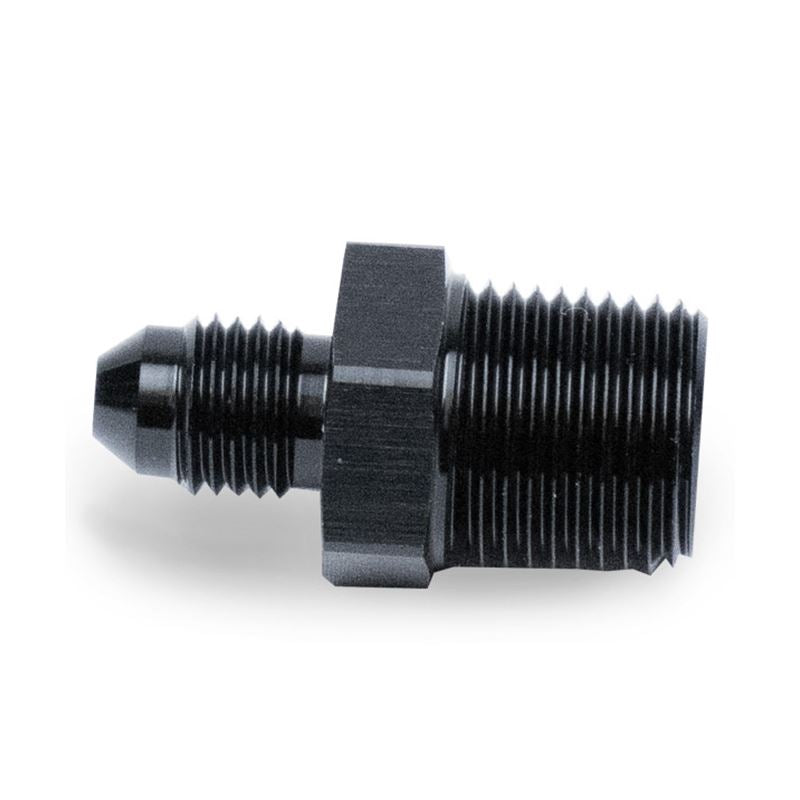 Snow Performance 3/8in NPT to 4AN Straight Water Fitting (Black) (SNO-803-BRD)