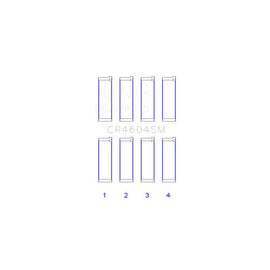 King Engine Bearings Connecting Rod Bearing Set for 2014-2016 Ford Fusion (CR4604SM0.5)