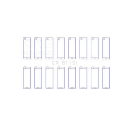 King Engine Bearings Connecting Rod Bearing Set for 1970 Buick LeSabre (CR 811SI 020)