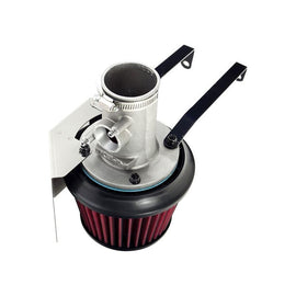 APEXi® Power Metal Polished Short Ram Air Intake System with Red Filter (508-T036)