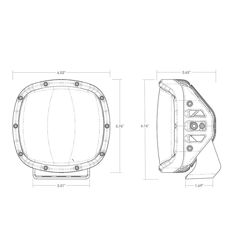 Rigid Industries Adapt XP Xtreme Powersports LED Light (Single) (300414)