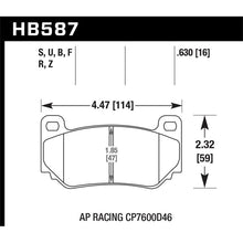 Load image into Gallery viewer, Hawk Performance HPS 5.0 Disc Brake Pad (HB587B.630)