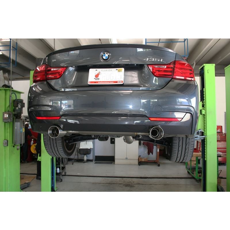 Active Autowerke BMW F3x 335i Rear Exhaust with BLACK tips (11-115B)