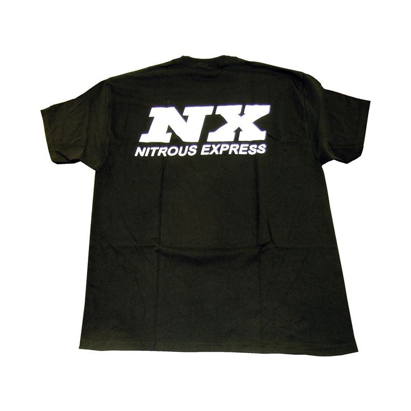 Nitrous Express 4X Black T-Shirt W/ WHITE NX (16503)