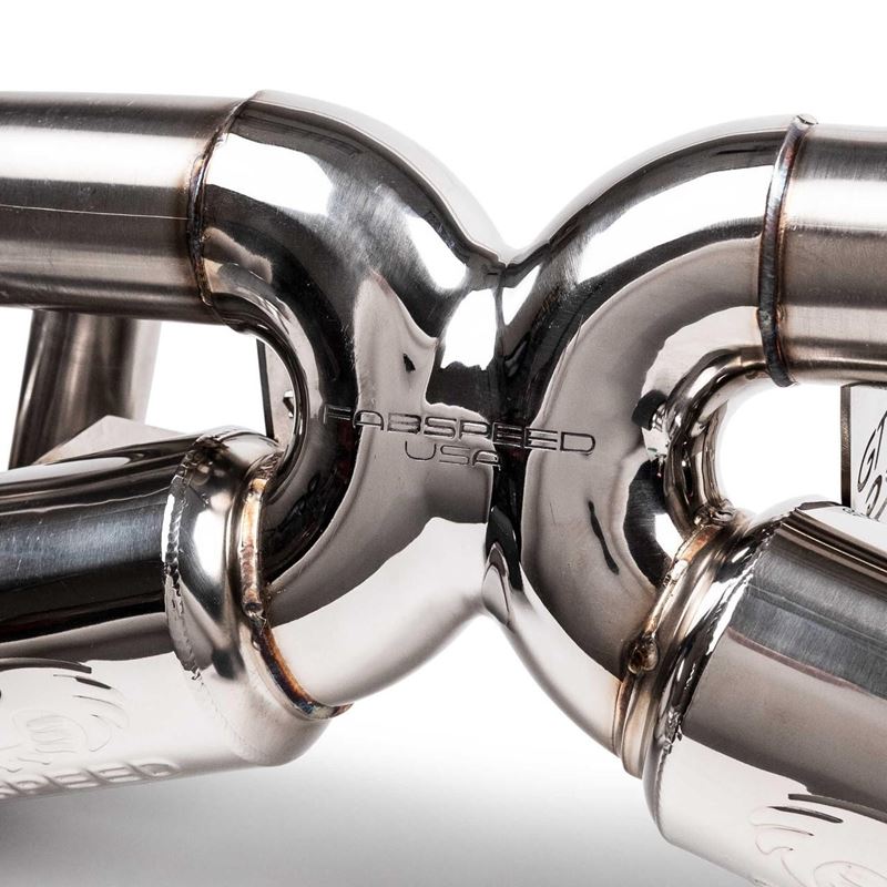 Fabspeed Porsche 718 GT4 RS Valvetronic X-Pipe Cat-Back Exhaust System (2022+)(FS.POR.718GT4RS.VLVB)