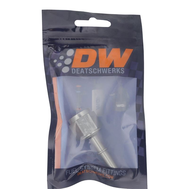 DeatschWerks 8AN Female Flare Swivel to 5/16in Male EFI Quick Disconnect - Anodized DW Titanium (6-02-0132)